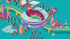 Euro 2020 Host City London London City Isometric Design Hosting