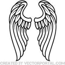 Wings Outline Clip Art Free Vector Angel Wings Drawing Wings Drawing Free Clip Art