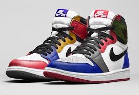 Nike Air Jordan 1 High Og Shadow What The Bred Black Red Blue 555088 026 450 Nike Thời Trang
