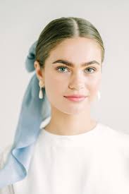 A gentle, beautiful bridal inspiration shoot. Silk and lace wedding gowns  styled with pops of blue. — Kate Beaumont