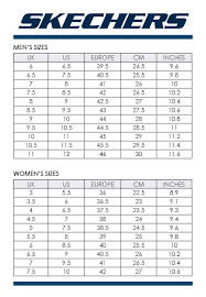 66 Conclusive Skechers Shoe Size Chart Inches