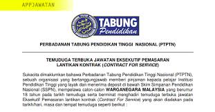 25 julai 2021 (ahad) permohonan jawatan kosong kerajaan di suruhanjaya pencegahan rasuah malaysia (sprm) berikut merupakan maklumat iklan kerj… Jawatan Kosong Di Perbadanan Tabung Pendidikan Tinggi Nasional Ptptn 11 Februari 2019 Appjawatan Malaysia