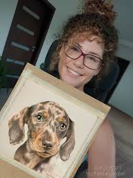 Hide Futakawa ”Nine-tailed cat" gouache 13 × 18cm 2023