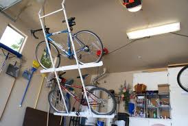 When the bike is not used, the garage organization bicycle hoist can help u lift your bike to make more floor room. Double Motorized Bike Lift Strong Racks