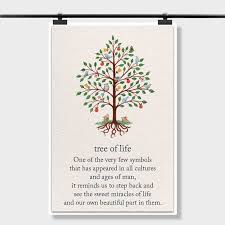 Tree Of Life Meaning Quotes Custom Printed Poster Wall Decor