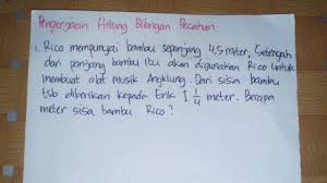 Sebagai contoh, ketika suatu koin dilempar, maka kita akan mendapat angka atau gambar. Cara Mengerjakan Soal Cerita Pecahan Berbeda Bentuk Youtube