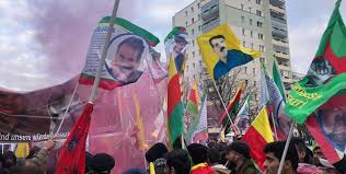The pkk & their leader (1998): Anf Biji Serok Apo Chant Activists In Berlin
