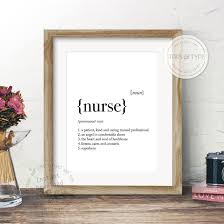 Nurse Definition Dictionary Meaning Printable Art Birthday Etsy Nurse Quotes Nurse Definition Nurse Art