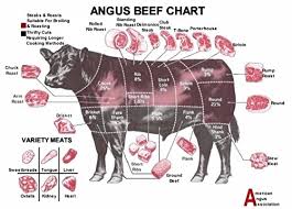 Angus Beef Chart Butchers Guide Poster 32 Inch X 24 Inch 17 Inch X 13 Inch