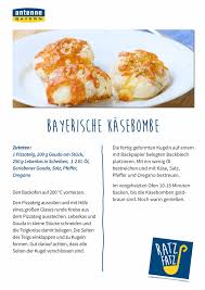 Bayerische Kasebombe Antenne Bayern Fingerfood Rezepte Antenne Bayern
