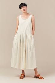 Black Crane Patched Dress Cream Patch Dress Dresses Easy Fit Dress