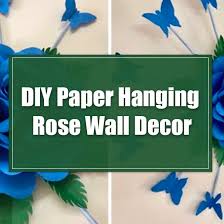 Contact paper and a bleach pen! Diy Paper Hanging Rose Wall Decor