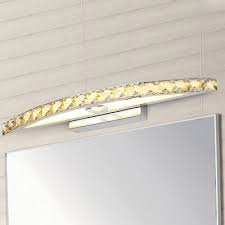 It is made from 100% solid brass for optimal durability. W Curved Vanity Light Fixture Modern Style Clear Champagne Crystal Led Bathroom Wall Lamp Warm White Light Gold Clear Hl571809 Buy At The Price Of 36 98 In Beautifulhalo Com Imall Com