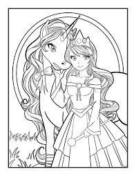 Cute unicorn mermaid vector coloring page cartoon illustration. Pin On Coloring