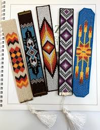 This embroidery with beads is done with beads of different sizes and shapes. Advanced Embroidery Designs Cross Stitch Bracelet Bookmark Set