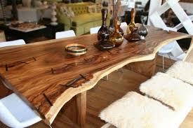 Long Tree Trunk Table Modern Stylish Original Design Board Rustic Wood Dining Room Tables Wooden Dining Room Table Unique Dining Tables