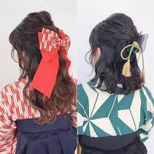 自由が丘美容師 ヘアアレンジ 古田愛 on instagram 卒業式のご予約お待ちしております ヘアセット 袴など着物着付け メイク 全てオブヘアーにお任せください 袴の時はハーフアップ リボンが人気でした ーーーーーーーーーーーーーーーーーーーー ヘア