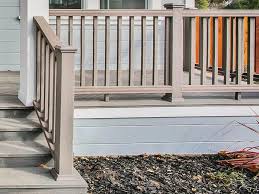 In general, a stair railing should be topped with a handrail. Aluminum Composite Deck Porch Patio Railing Options