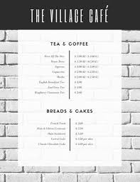 It's a copycat of the restaurant version! Black And White Brick Cafe Menu Brick Cafe Cafe Menu Coffee Shop Menu Board