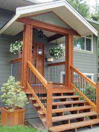 Gorgeous Cedar Framed Front Porch With Iron Railing Front Porch Design Porch Design Front Porch Steps