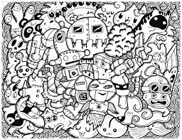 Supercoloring.com is a super fun for all ages: 27 Creative Image Of Doodle Art Coloring Pages Albanysinsanity Com Doodle Coloring Doodle Art Monster Coloring Pages