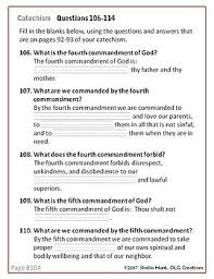 Week 17 St Joseph Baltimore Catechism I Lesson Plan Worksheet Answer Key Catechism Daily Lesson Plan Lesson
