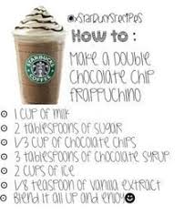 Image Result For How To Make A Starbucks Double Chocolate Chip Frappuccino Starbucks Drinks Recipes Starbucks Frappuccino Recipe Frappuccino Recipe