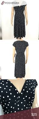 Black Label By Evan Picone Polka Dot Dress Nwt Dot Dress Polka Dot Dress Dresses