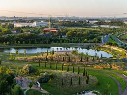 Krupp Park And Headquarter Essen Landezine International Landscape Award Lila Landscape Park Contemporary Landscape