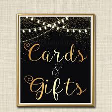 Cards Gifts Signs Black And Gold Party Decor Graduation Etsy Gold Party Decorations Gifts Sign Gold Party