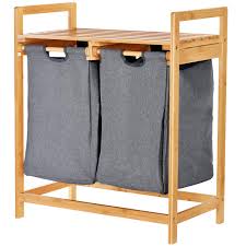 Maybe you would like to learn more about one of these? Toilettree Products Bamboo Laundry Hamper With Dual Compartments Two Section Laundry Basket With Removable Sliding Bags Shelf Wooden Bamboo Laundry Organizer Cabinet For Bathroom Buy Online In India At Desertcart In