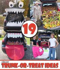 19 Easy And Clever Trunk Or Treat Diy Ideas Trunk Or Treat Easy Homemade Halloween Costumes Halloween Party