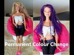 The palette holds multiple colors so barbie doll cab be styled with one color or many. How To Colour Your Dolls Hair Permanently Doll Hair Repair Doll Hair Barbie Hair