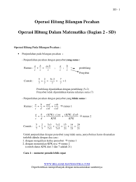 Check spelling or type a new query. Operasi Hitung Bilangan Pecahan Operasi Hitung Dalam Matematika Bag2