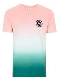 Hype Green Sunset Fade T Shirt Mens Tops T Shirt Vest T Shirt