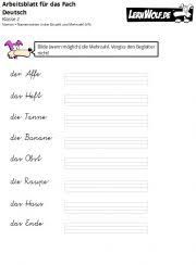 Verkaufe einen klassensatz mit 21 schreiblernheften lineatur nr. Ubungen Deutsch Klasse 2 Kostenlos Zum Download Lernwolf De