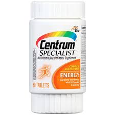 Centrum Specialist Energy 60 Tap سنتروم سبيشياليست لتعزيز الطاقة Multivitamin Vitamins For Women Dietary Supplements