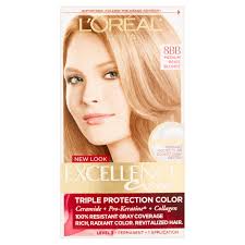 Unfollow blonde hair dye to stop getting updates on your ebay feed. L Oreal Paris Excellence Creme Permanent Triple Protection Hair Color 8bb Medium Beige Blonde 1 Kit Walmart Com Walmart Com