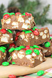 No Bake Christmas Marshmallow Bars Recipe Marshmallow Bars Baking Holiday Baking