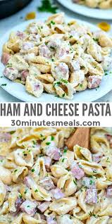 One Pan Ham And Cheese Pasta 30minutesmeals Com In 2020 Pasta Recipes Yummy Pasta Recipes Recipes