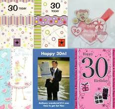 Here you will find plenty of happy birthday wishes for girls and female friends, celebrating 18th, 21st, 30th, 40th, 50th, 60th birthday and much more! Happy Birthday Card New 30th 30 Thirty For Man Woman Him Her Male Female