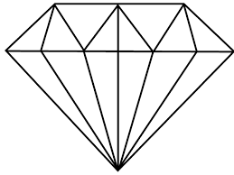 Simple Diamond Drawing Google Search Diamond Drawing Geometric Drawing Gem Drawing