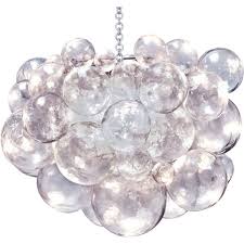 Oly Studio Muriel Clear Bubbled Silver Chandelier 200 445 Rub Liked On Polyvore Featuring Home Lighting Ceiling Lights Oly Chandelier Sphere Chandelier