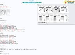 The easiest way to learn paradise city start a free trial to learn songs the new way! Chord Paradise City And Colour Tab Song Lyric Sheet Guitar Ukulele Chords Vip