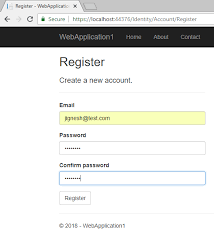 You must check the box that proves you're not a robot. Asp Net Core Authentication Using Asp Net Core Identity