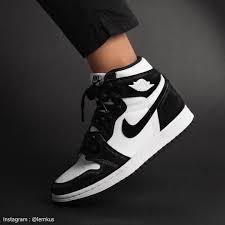 Air Jordan 1 Retro High Og Panda Twist Jordan Shoes Girls Fresh Shoes Nike Air Shoes