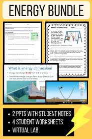 2 Separate Power Points Covering Energy Forms And Energy Transformations 2 Student Notes Energy Transformations Middle School Science Resources What Is Energy
