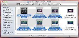 Make sure all the files in the folder are files you wish to select. Selecting Multiple Files In Mac Os X Osxdaily