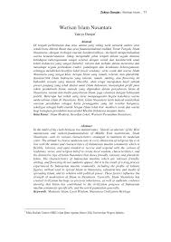 Warisan islam di malaysia sejarah upsr darjah 5 chp warisan negara kita subchp agama islam. Pdf Warisan Islam Nusantara