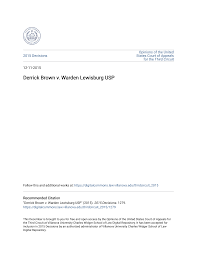 Derrick Brown v. Warden Lewisburg USP